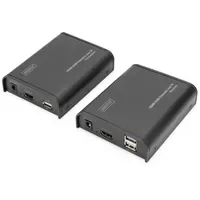 Digitus HDMI KVM Extender 120 m Schwarz