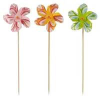 Papstar Deko-Picker 17,5 cm farbig sortiert "Windmühle"