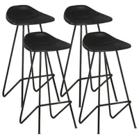 VidaXL Barhocker 4 Stk. Schwarz