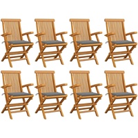 VidaXL Gartenstuhl 60 x 113,5 x 20,7 cm braun