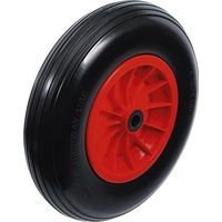 BGS Do it yourself Schubkarrenrad PU, rot/schwarz 400 mm