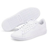 Puma Vikky v3 Lthr, Damen Sneaker, Weiß Weiß Silber,
