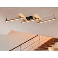 Trio LED-Deckenleuchte Bellari Holz