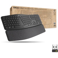 Logitech Ergo K860 for Business, Logi Bolt, USB/Bluetooth, DE