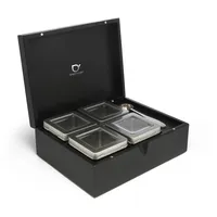 Bredemeijer großes schwarzes edles Tee Box Set 6-teilig inkl.