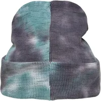 URBAN CLASSICS Tie Dye Beanie M tze, grey/teal, Einheitsgröße