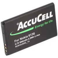 AccuCell Akku passend für Nokia 6136, BL-4C