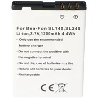 AccuCell Akku passend für den Handy Akku Bea-Fon SL140,