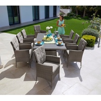 Konifera Garten-Essgruppe »Mailand«, Sitzmöbel-Sets grau (grau, braun) Outdoor Möbel