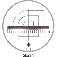 Schweizer Schweizer, Messskala Tech-Line Skala-Ø 25/2,5 mm Duo-Skala 1
