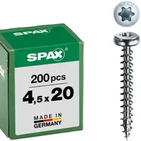 SPAX Universalschraube 4,5 x 20 mm Halbrundkopf T-STAR plus