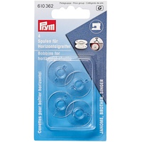 Prym 610362 Nähmaschinenspulen, Horizontalgreifer, 20,5mm, Plastik, transparent, 20,5 mm