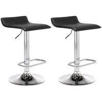 CLP Barhocker Dyn 2er Set höhenverstellbar drehbar schwarz