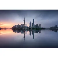 Papermoon "Photo-Art JESUS M GARCIA, GUTEN MORGEN Shanghai bunt,