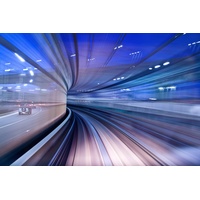 Papermoon Fototapete »Photo-Art YU NAGASE, Twilight-Tunnel bunt