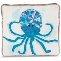 NICI Oktopus Kissen 30 x 30 cm Beige/Blau