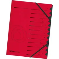 Herlitz Ordnungsmappe 1-12 rot
