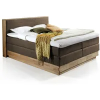 Möbel-Eins MENOTA Boxspringbett mit Bettkasten, massivem Holzrahmen und...