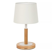 Tomons LED Nachttischlampe Dimmbar aus Holz, Moderne Tischlampe, LED
