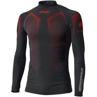Held 3D-Skin Warm Top Funktionsshirt langarm - Schwarz/Dunkelrot/Rot -