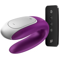 Satisfyer Double Fun App-gesteuerter Vibrator für Paare - Lila