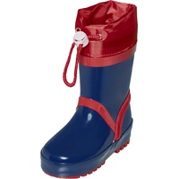 Playshoes Kinder Gummistiefel aus Naturkautschuk, warme Unisex Regenstiefel mit