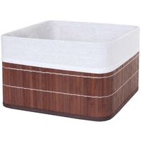 MCW Aufbewahrungskorb MCW-C21, Korb Aufbewahrungsbox Ordnungsbox Sortierbox Regalkorb, Bambus