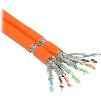 Good Connections 25m Verlegekabel Cat.7 Duplex S/FTP, PiMF orange