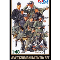 TAMIYA 300032512-1:48 WWII Figuren-Set Deutsche Infanterie (15)