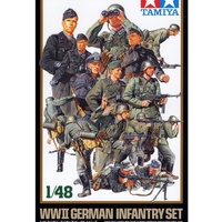 TAMIYA 300032512-1:48 WWII Figuren-Set Dt.Infanterie (15)