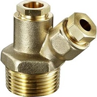 OVENTROP Stopfbuchsverschraubung 2040152 R 1x8/10/12mm, doppelt, für Vor-/Rücklauf
