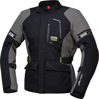 IXS Laminat ST-plus Motorrad Textiljacke wasserdicht - Schwarz/Grau -