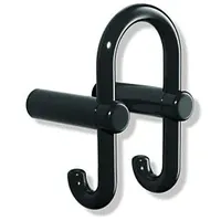 Hewi 801 Garderoben-Doppelhaken 801.90.03195 felsgrau, Haken nach hinten
