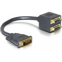 DeLock 65051 DVI Adapter DVI25 male to 2x DVI25