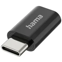 Hama USB-C auf Micro-USB Adapter Schwarz
