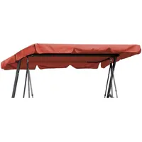 Quick Star Hollywoodschaukel Rotorange 3-Sitzer