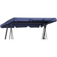Quick Star Ersatzdach Gartenschaukel 3 Sitzer Blau Textil, 145x18x200