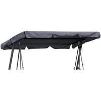 Quick Star Ersatzdach Gartenschaukel 3 Sitzer Grau Textil, 145x18x200
