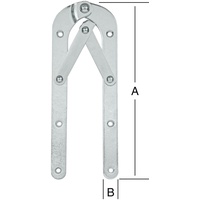 Vormann Leiterbänder gebogen 250x21 mm, Stahl verzinkt
