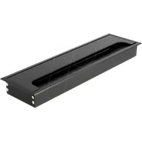 DeLock Kabeldurchführung für Tischeinbau mit Bürste 280 x 80