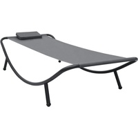 VidaXL Gartenbett Grau 200×90 cm Stahl