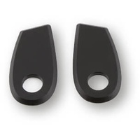 Highsider Alu Blinker-Montageplatten hinten für BMW RnineT, schwarz, Set