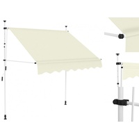VidaXL Einziehbarmarkise 150 cm cremeweiß