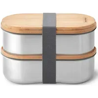 Black+Blum "Bentobox", silber - 2x 500 ml