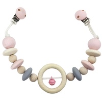 Hess Spielzeug Wagenkette natur rosa