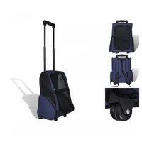 VidaXL Trolley für Haustiere 3-in-1 Faltbar Blau