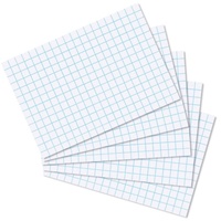 Herlitz 10621456 Karteikarte A8, kariert, weiß