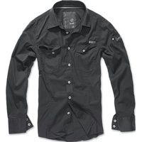 Brandit Textil Slim Langarmhemd Black S