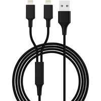 Smrter USB-Ladekabel USB 2.0 USB-A Stecker, Apple Lightning Stecker
