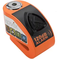 KOVIX KD6, Alarm-Bremsscheibenschloss - Neon-Orange